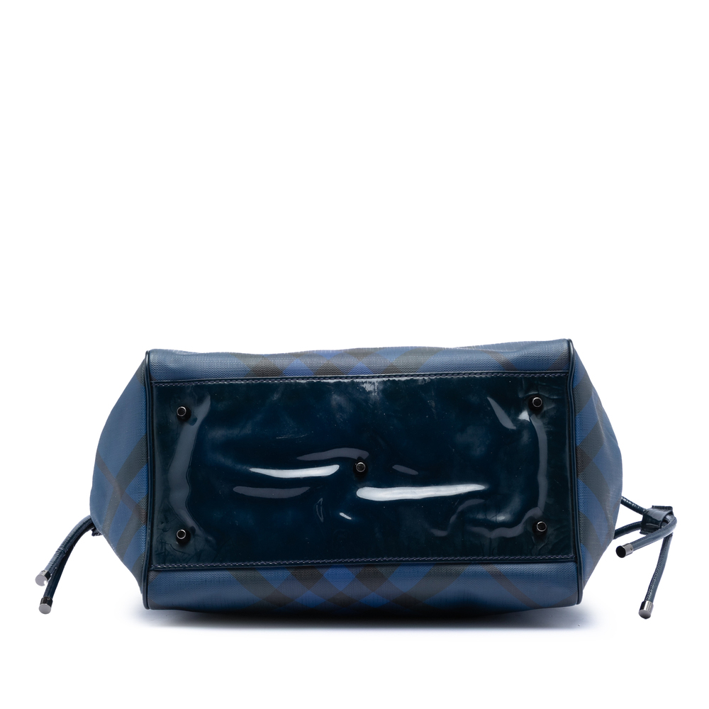 Pre-Loved Burberry Supernova Check Ombre Coated Canvas Bilmore Tote - Picture 3 of 7